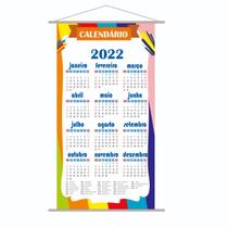 Banner Painel Calendário Escolar 2021 80x50cm - PlimShop