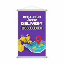 Banner Peça Pelo Nosso Delivery Entregas Contato 60X40Cm