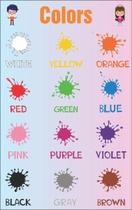 Banner Pedagógico Colors Cores Em Inglês