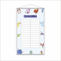 Banner Pedagógico Escolar Chamadinha com 30 Alunos 120x65cm Banner Pedagógico Escolar Chamadinha com 30 Alunos 120x65cm
