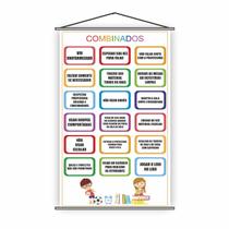 Banner Pedagógico Escolar - Combinados 80x50cm