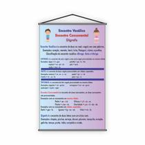 Banner Pedagógico Escolar Encontros Vocálicos 80x50cm