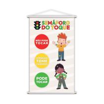 Banner Pedagógico Escolar Semáforo Do Toque