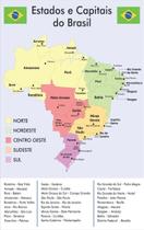 Banner Pedagógico Impresso Escolar Mapa Do Brasil Will401