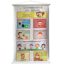 Banner Pedagógico Infantil Escolar Combinados Da Turma Banner Pedagógico Infantil Escolar Combinados Da Turma