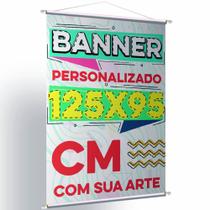 Banner Personalizado Acabamento Madeirinha Alta Qualidade