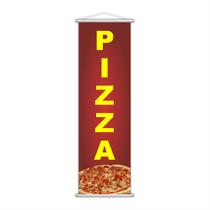 Banner Pizza Pizzaria Comida Serviço Lona 100x30cm Banner Pizza Pizzaria Comida Serviço Lona 100x30cm