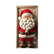 Banner Plano 2D Com Padrão De Papai Noel Para Decoração De Natal Ao Ar Livre Com Barba 1 Peça Banner Plano 2D Com Padrão De Papai Noel Para Decoração De Natal Ao Ar Livre Com Barba 1 Peça