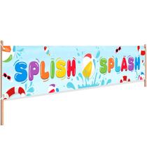 Banner Pool Party Splish Splash, tema Summer Pool Splish Splash, decoração de letreiros suspensos ao ar livre, suprimentos de Natal para chá de bebê Splish Splash Party (Splish Splash) Banner Pool Party Splish Splash, tema Summer Pool Splish Splash, decoração de letreiros suspensos ao ar livre, suprimentos de Natal para chá de bebê Splish Splash Party (Splish Splash)
