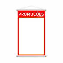 Banner Promoções Aproveite Fundo Branco Preço Lona 80x50cm