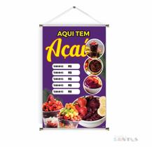Banner pronto Açaí BA 408 medida 45x70 cm arte Pronta