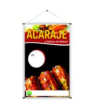 Banner pronto Acarajé da Bahia BA 001 medida 45x70 cm arte pronta