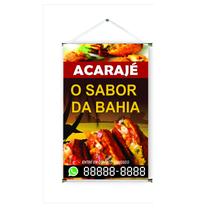 Banner pronto Acarajé REF 003 - medida 45x70 cm (arte Pronta)