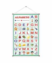 Banner pronto Alfabeto com Vogais BA 155 medida 45x70 cm arte pronta Banner pronto Alfabeto com Vogais BA 155 medida 45x70 cm arte pronta