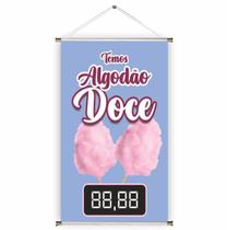 Banner pronto Algodão Doce BA 009 medida 45x70 cm arte pronta