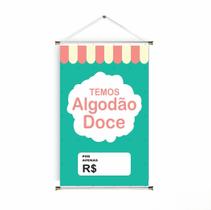 Banner pronto Algodão Doce BA 010 medida 45x70 cm arte pronta