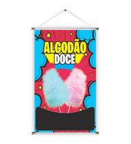 Banner pronto Algodão Doce REF 008 medida 45x70 cm (arte Pronta)