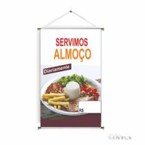 Banner pronto Almoço BA 311 medida 45x70 cm arte pronta