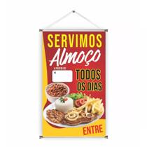 Banner pronto Almoço BA 312 medida 45x70 cm arte pronta