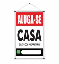 Banner pronto Aluga-se BA 449 medida 45x70 cm arte Pronta