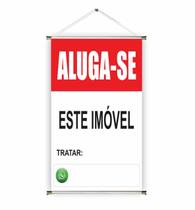 Banner pronto Aluga-se BA 451 medida 45x70 cm arte Pronta