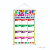 Banner pronto Aniversário BA 525 medida 45x70 cm arte Pronta