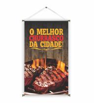 Banner pronto Assado REF 015 medida 45x70 cm (arte Pronta)