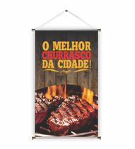Banner pronto Assado REF 015 medida 45x70 cm (arte Pronta)