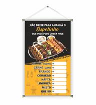 Banner pronto Assado REF 017 medida 45x70 cm (arte Pronta)