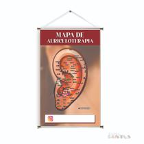 Banner pronto Auriculoterapia BA 540A medida 45x70 cm arte Pronta