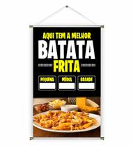 Banner pronto Batata Frita REF 029 medida 45x70 cm (arte Pronta)