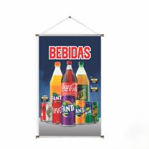 Banner pronto Bebidas BA 047 medida 45x70 cm arte pronta