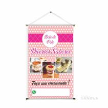 Banner pronto Bolo no Pote BA 461 medida 45x70 cm arte Pronta Banner pronto Bolo no Pote BA 461 medida 45x70 cm arte Pronta