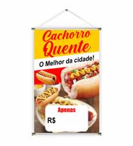 Banner pronto Cachorro Quente BA 213 medida 45x70 cm arte pronta