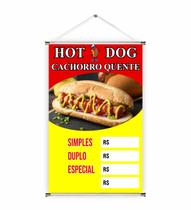 Banner pronto Cachorro Quente BA 214 medida 45x70 cm arte pronta