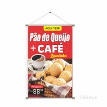 Banner pronto Café da Manhã - Pão de Queijo BA 071 medida 45x70 cm arte pronta Banner pronto Café da Manhã - Pão de Queijo BA 071 medida 45x70 cm arte pronta