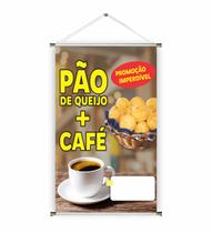 Banner pronto Café da Manhã - Pão de Queijo BA 072 medida 45x70 cm arte pronta Banner pronto Café da Manhã - Pão de Queijo BA 072 medida 45x70 cm arte pronta