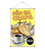 Banner pronto Café da Manhã - Pão na Chapa BA 073 medida 45x70 cm arte pronta Banner pronto Café da Manhã - Pão na Chapa BA 073 medida 45x70 cm arte pronta