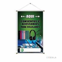 Banner pronto Celular Técnico BA 091 medida 45x70 cm arte pronta