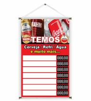 Banner pronto Ceveja/Refri/Água BA 032 medida 45x70 cm arte pronta Banner pronto Ceveja/Refri/Água BA 032 medida 45x70 cm arte pronta