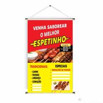Banner pronto Churrasco Espetinho BA 019 medida 45x70 cm arte pronta Banner pronto Churrasco Espetinho BA 019 medida 45x70 cm arte pronta