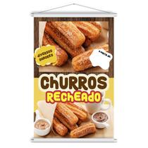 Banner Pronto Churros Recheado 60x90cm