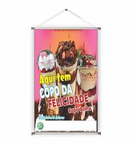Banner pronto Copo Bolha e Felicidade BA 139 medida 45x70 cm arte pronta Banner pronto Copo Bolha e Felicidade BA 139 medida 45x70 cm arte pronta