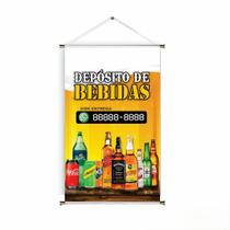 Banner pronto Depósito de Bebidas BA 048 medida 45x70 cm arte pronta
