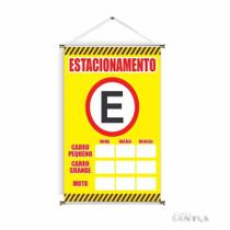 Banner pronto Estacionamento BA 197 medida 45x70 cm arte pronta