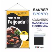 Banner pronto Feijoada BA 323 medida 45x70 cm arte pronta Banner pronto Feijoada BA 323 medida 45x70 cm arte pronta