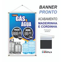Banner pronto Gás BA 467 medida 45x70 cm arte pronta