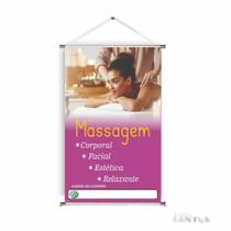 Banner pronto Massagem BA 201 medida 45x70 cm arte pronta