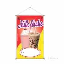 Banner pronto Milk Shake BA 415 medida 45x70 cm arte Pronta Banner pronto Milk Shake BA 415 medida 45x70 cm arte Pronta