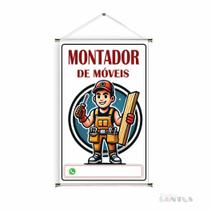 Banner pronto Montador de Móveis BA 574 medida 45x70 cm arte pronta Banner pronto Montador de Móveis BA 574 medida 45x70 cm arte pronta